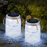 Greenidea 2 Pack Hanging Solar Lantern Lights