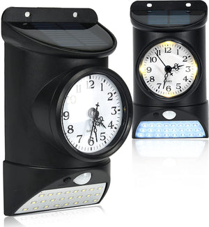 Greenidea Solar Lights with Clock Outdoor