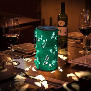 Table Lanterns With Butterfly Pattern