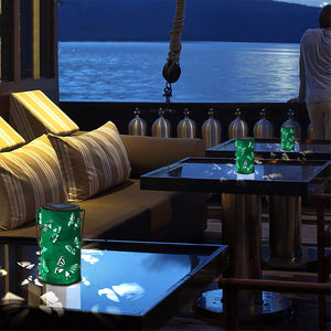 Table Lanterns With Butterfly Pattern