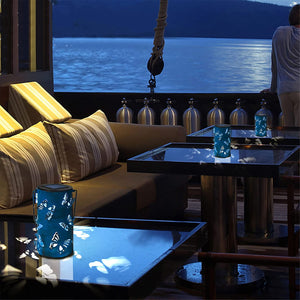 Table Lanterns with Butterfly Pattern
