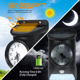 Solar Lights with Thermometer Outdoor