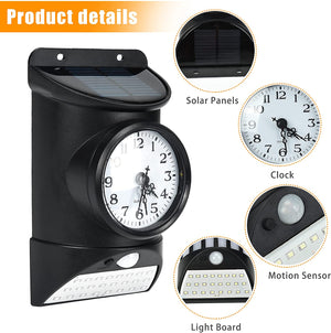 Greenidea Solar Lights with Clock Outdoor