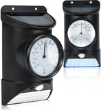 Solar Lights with Thermometer Outdoor