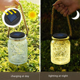 Greenidea 2 Pack Hanging Solar Lantern Lights